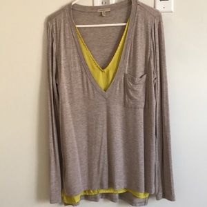 Anthropologie: BORDEAUX long sleeve top